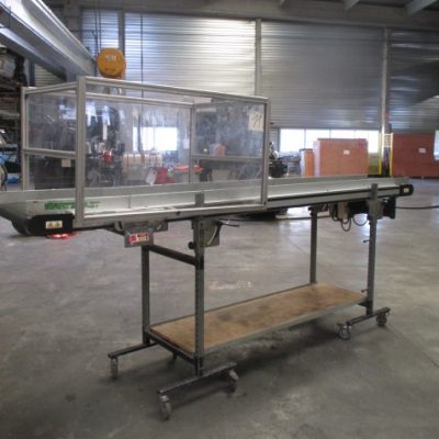 CONVOYEUR PLAT ROBOT 400X2950