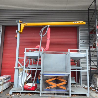 DOUBLE STATION VIDANGE SACS 25KG ASSISTEE PAR VENTOUSES